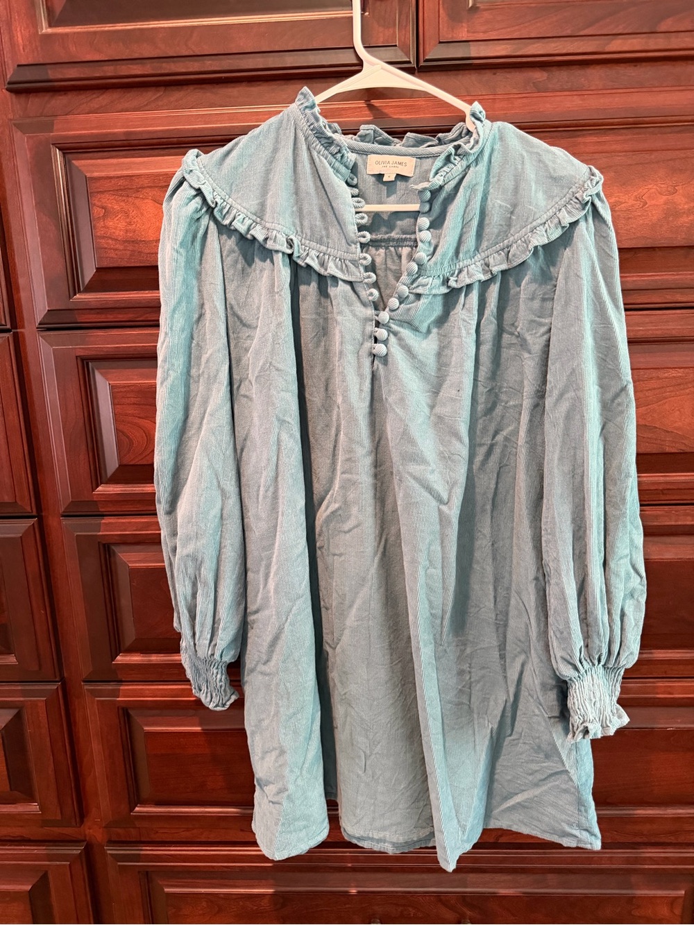 Ruffle-Collar Mini Dress